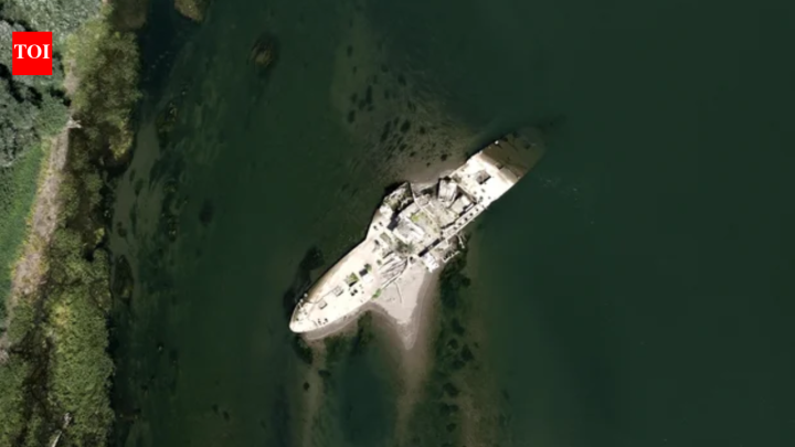 Steam tug that survived two world wars reappears in Serbia after drought