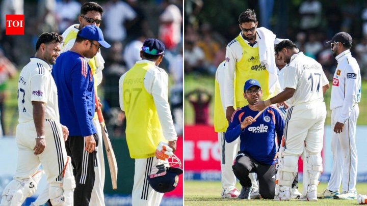 India tour of Sri LankaWill Rishabh Pant bat on day 2 of Sri Lanka Test? India coach answers