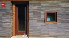 Alabama students built a home from 72,000 used carpet tiles in 2002