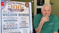 Texas WWII veteran marks 100th birthday with community card campaign