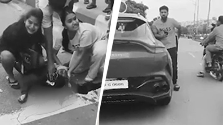 Video: Andhra MP's son in Aston Martin, bloodied woman, friend's cries after crash