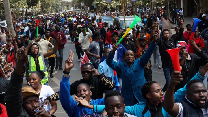 Kenyan police fire tear gas at Nairobi protest against import duty hike