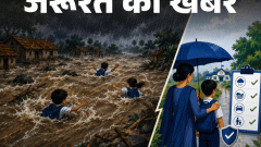 जरूरत की खबर- तीन स्कूली बच्चे नदी में बह गए: बारिश में बच्चों को स्कूल भेजने की सेफ्टी गाइडलाइंस, बरतें ये 8 जरूरी सावधानियां1:40Play video