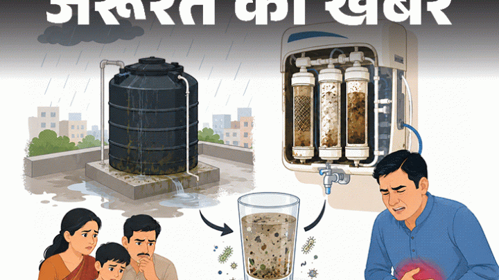 जरूरत की खबर- बारिश में दूषित हो सकता है पानी: हो सकते हैं गंभीर हेल्थ रिस्क, एक्सपर्ट से जानें वाटर टैंक क्लीनिंग का सही तरीका1:23Play video