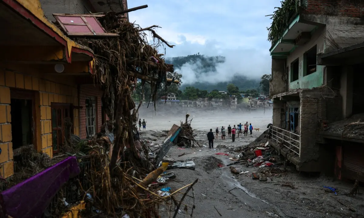 'No land left at all': Nepal flood survivors detail a transformed landscape