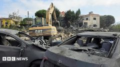 Israeli strikes in southern Lebanese village kill 11, state media say