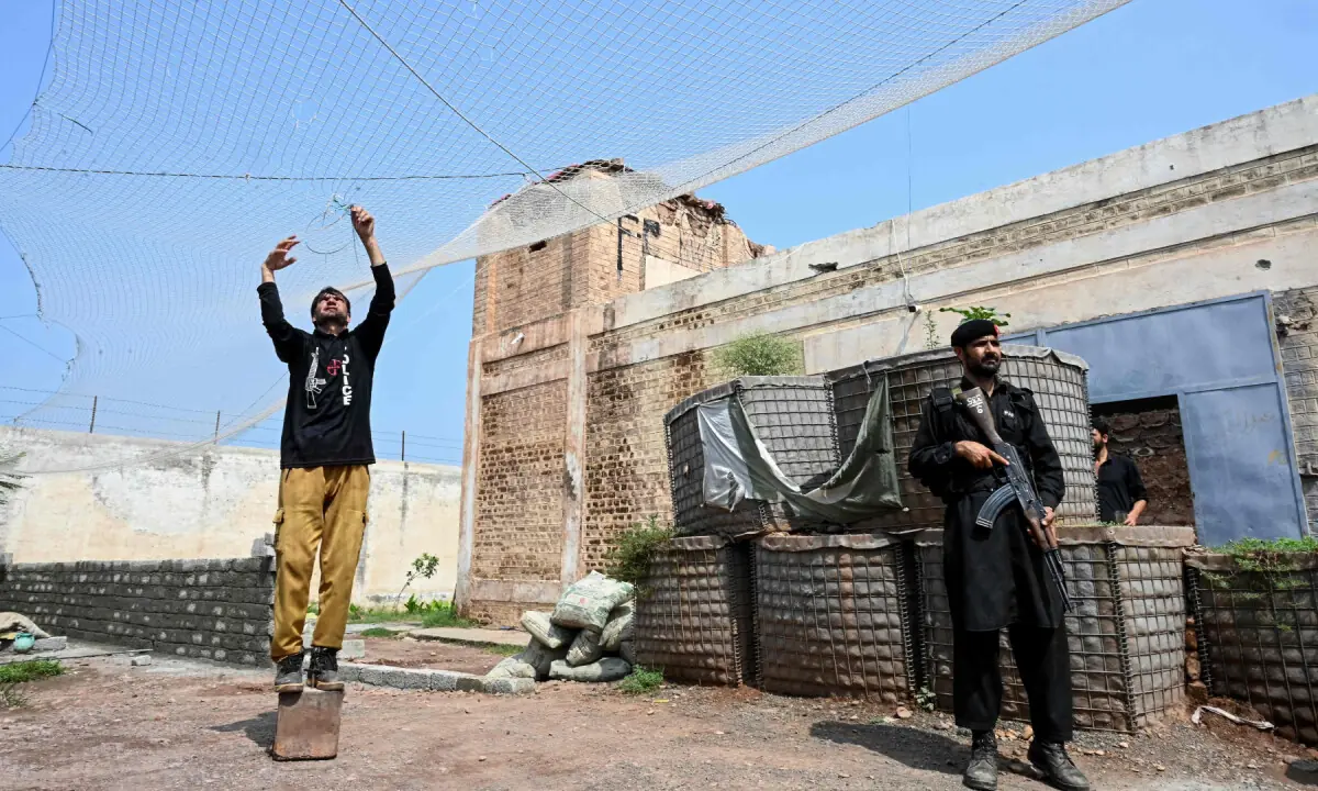 How KP police are countering drone attacks with Ukraine-style nets