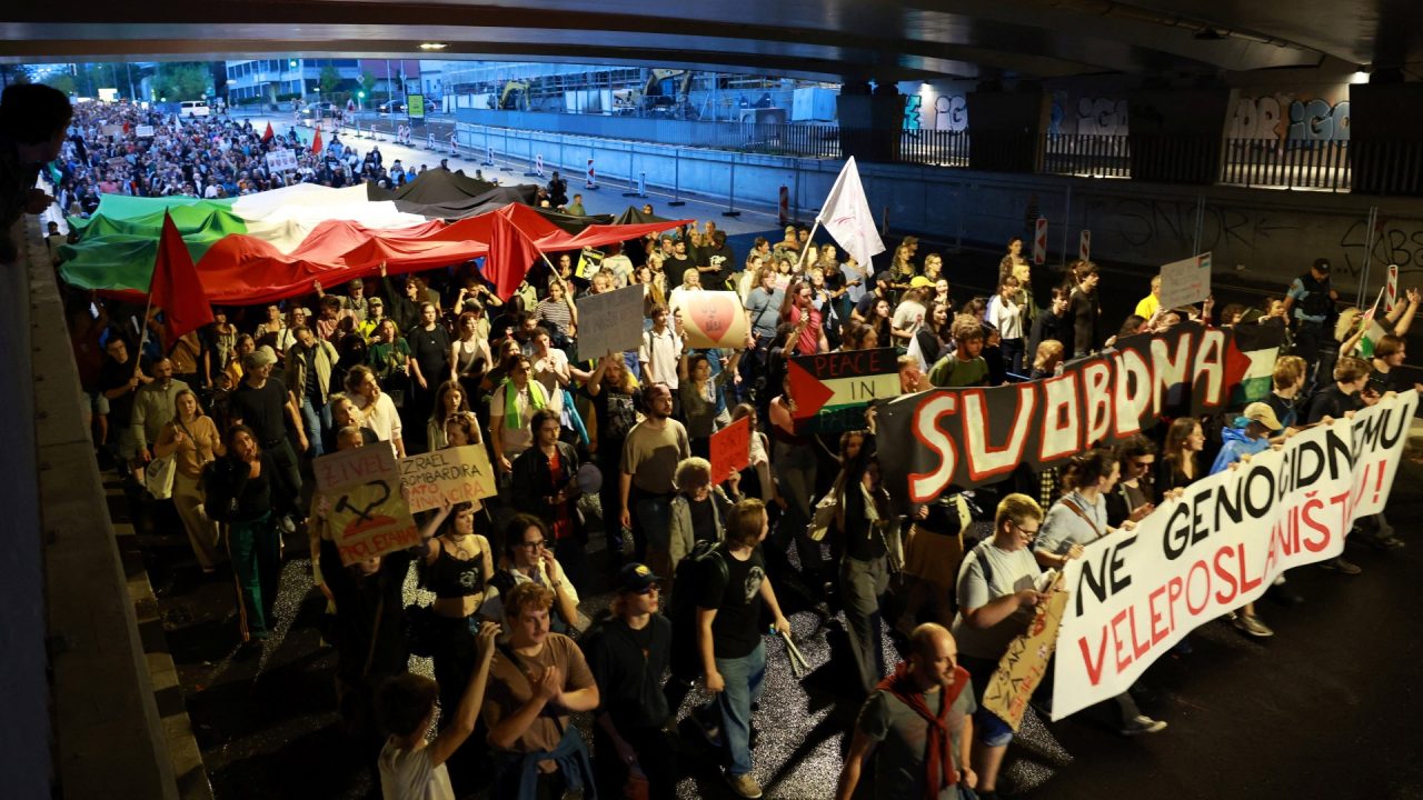 Thousands protest in Ljubljana as Slovenia opens Israel’s first embassy