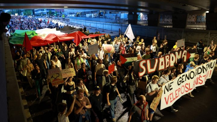 Thousands protest in Ljubljana as Slovenia opens Israel’s first embassy