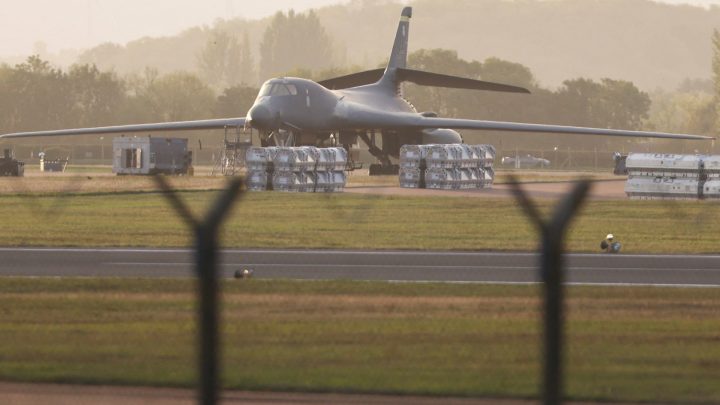 Five arrested near UK RAF base over suspected explosives ‘terror’ plot