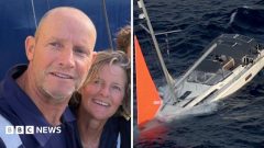 Watch: Couple describes relief at rescue after whale destroys their yacht