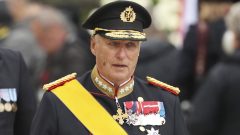 Norway’s Queen Mette-Marit joins procession to bring late King Harald V’s coffin to royal chapel