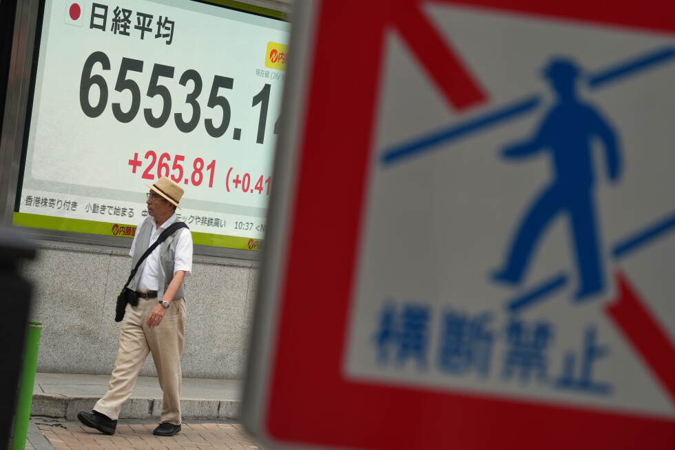 Global shares are mostly lower as Brent crude surpasses $100 a barrel