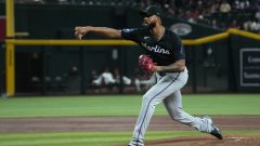 Marlins hold off Diamondbacks 4-3 with Alcantara getting 1st career save