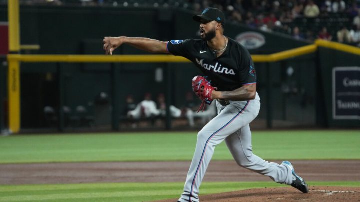 Marlins hold off Diamondbacks 4-3 with Alcantara getting 1st career save