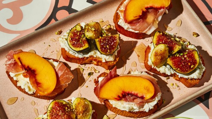 Trust your intuition with Stef Ferrari’s fruit crostini with ricotta