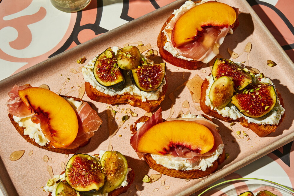 Trust your intuition with Stef Ferrari's fruit crostini with ricotta