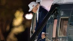 Trump inaugurates new White House helipad, but networks skip coverage during First Amendment fight