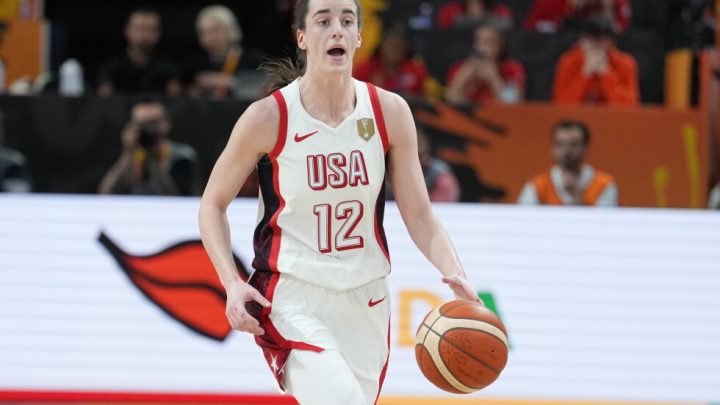 Caitlin Clark helps US beat China and 7-foot-3 Zhang Ziyu 94-61 in women’s World Cup opener