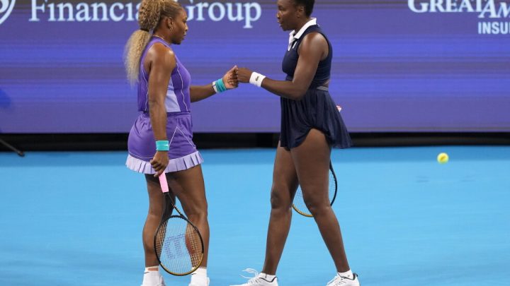 Williams sisters, at 44 and 46, reunite their iconic doubles team — at Serena’s daughter’s urging