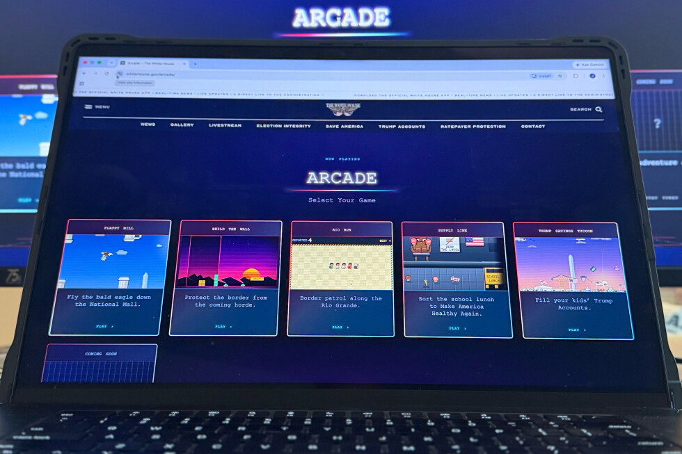 White House website debuts 5 retro arcade video games that promote Trump's agenda