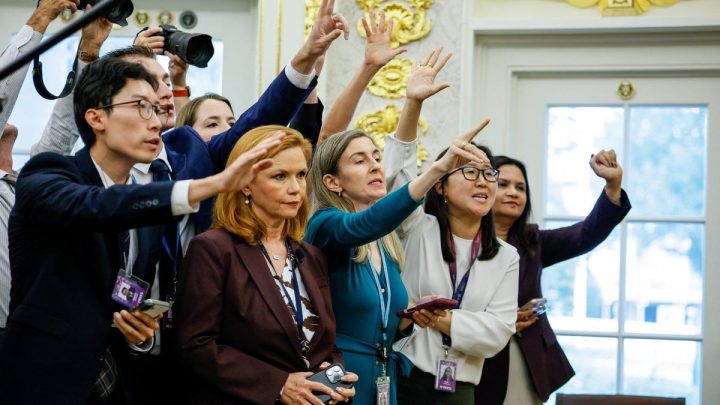 Reporters denied White House access as Trump enforces ban on 3 outlets