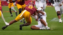 USC suspends Desman Stephens one game for Dante Moore hit, ‘unacceptable’ actions
