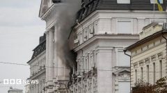 Russia hits Ukrainian security headquarters in drone attack, Zelensky says