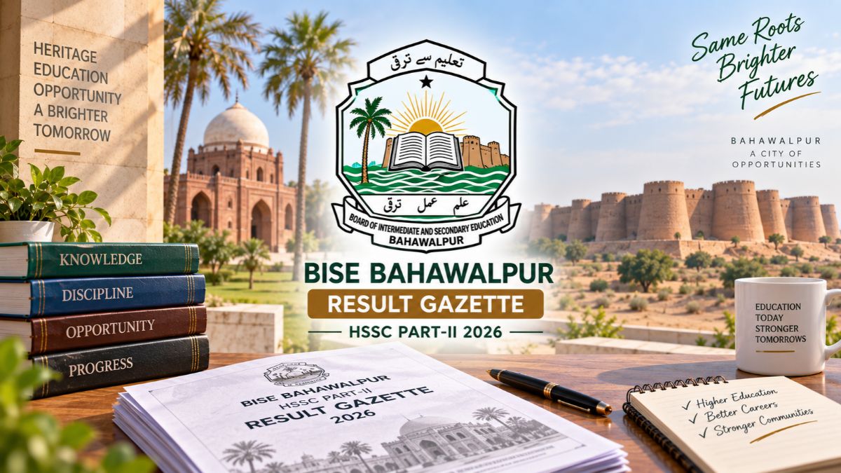BISE Bahawalpur 12th Class Result Gazette 2026 Released