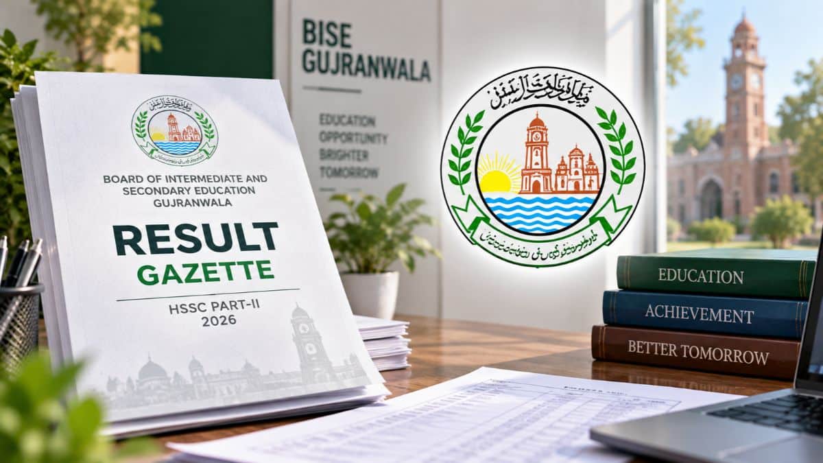 BISE Gujranwala 12th Class Result Gazette Released