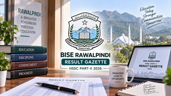 BISE Rawalpindi 12th Class Result Gazette Released