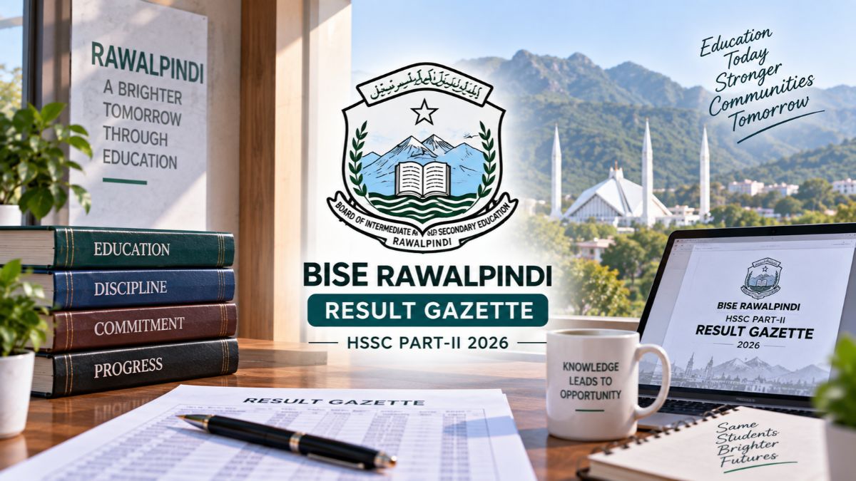 BISE Rawalpindi 12th Class Result Gazette Released