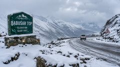 Babusar Top Receives First Snowfall of the Season