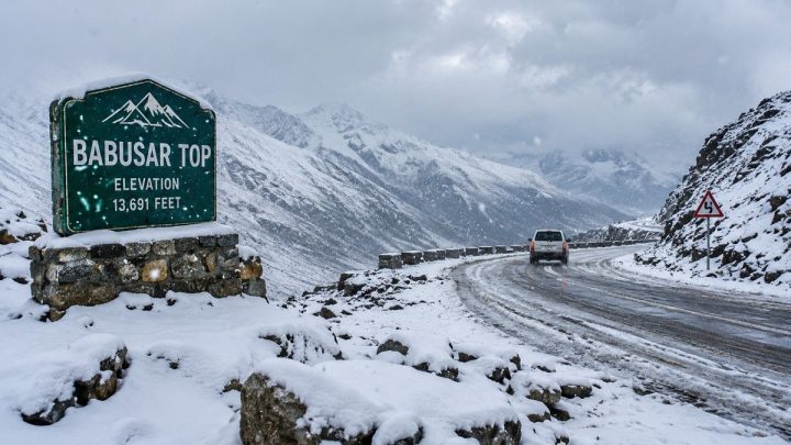 Babusar Top Receives First Snowfall of the Season