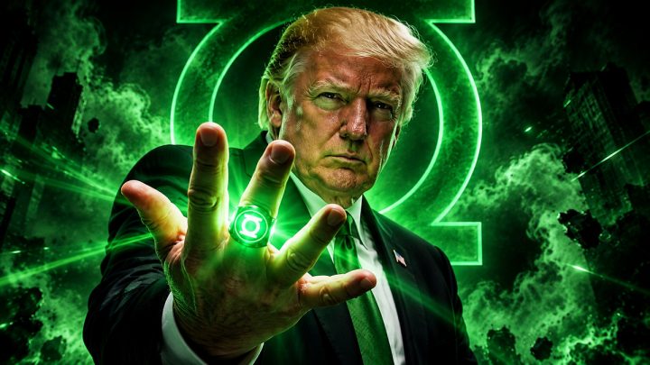 Official White House Account Posts AI Slop of Trump as Green Lantern