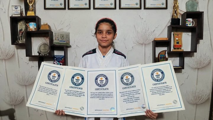 13-Year-Old Pakistani Martial Artist Makes History With 10 Guinness World Records