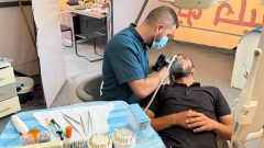 Israel’s siege on Gaza is forcing dentists to operate in the streets
