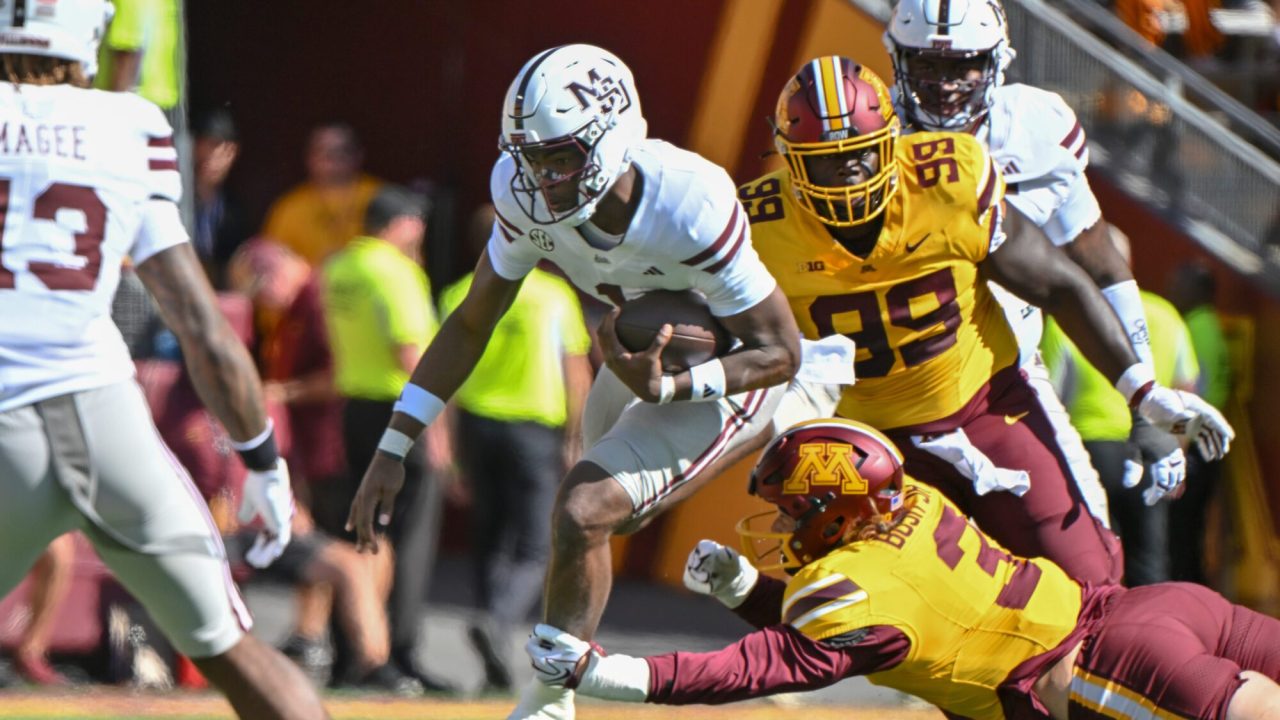 Kamario Taylor is blossoming for Mississippi State. A daunting SEC schedule awaits the sophomore QB