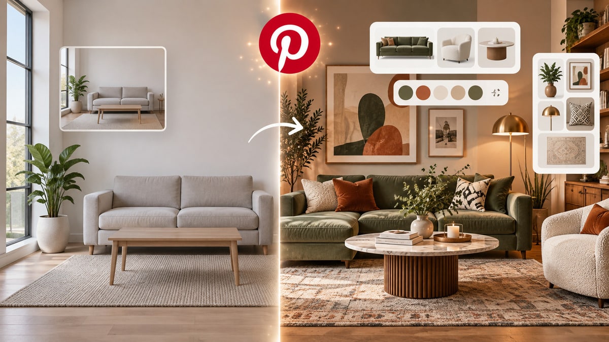 You Can Now Restyle Your Room with New Pinterest AI Feature