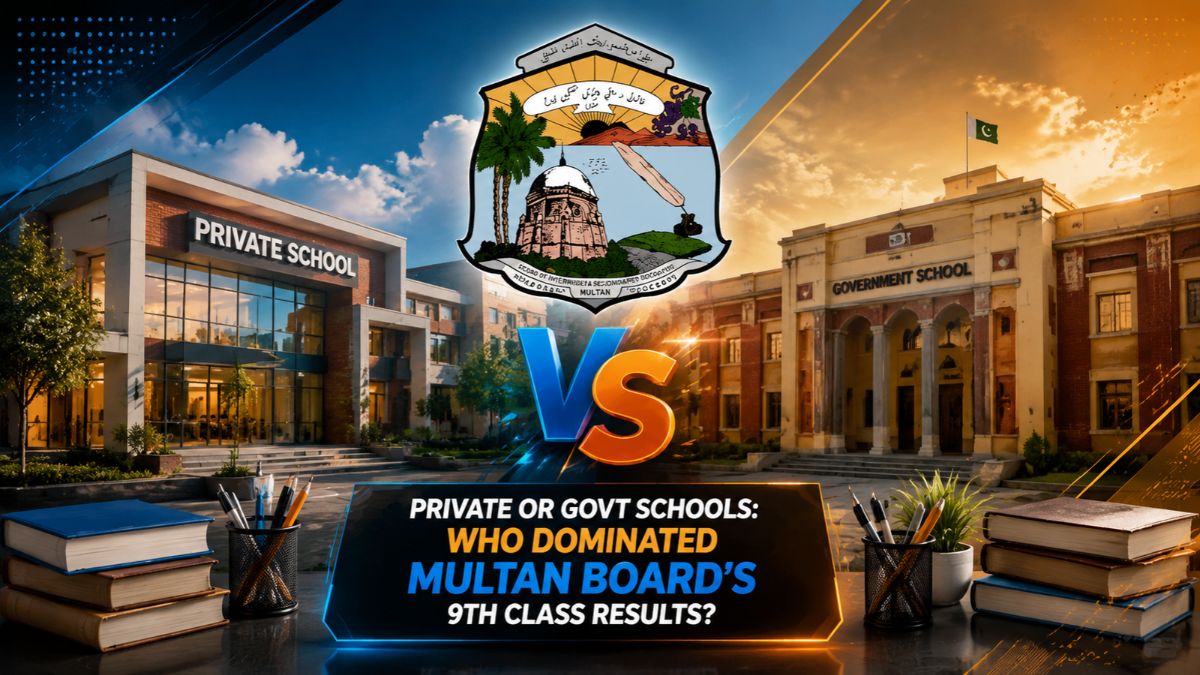Private or Govt Schools: Who Dominated Multan Board’s 9th Class Results?