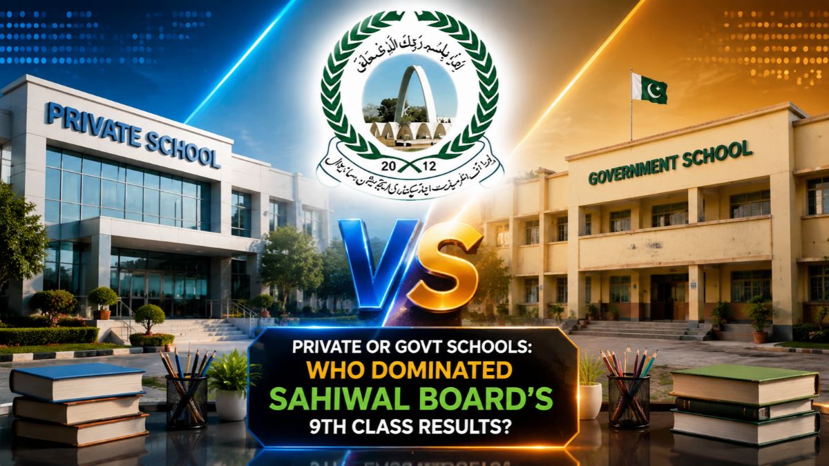 Private or Govt Schools: Who Dominated Sahiwal Board’s 9th Class Results?