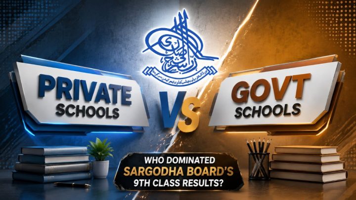 Private or Govt Schools: Who Dominated Sargodha Board’s 9th Class Results?