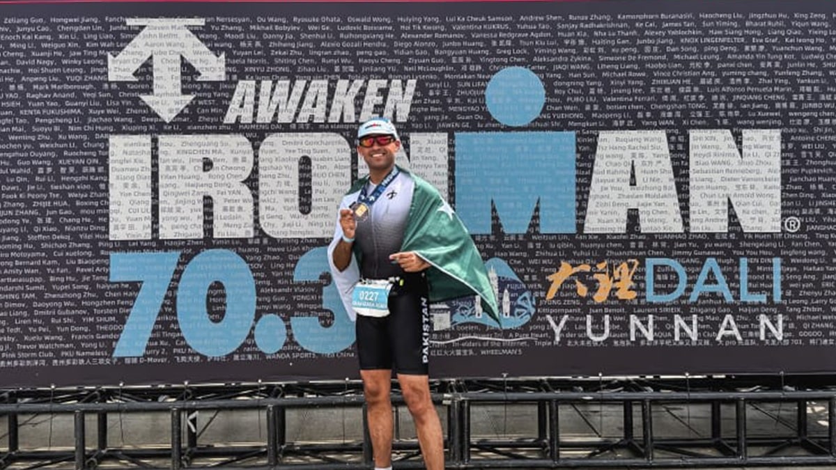 Two Pakistani Athletes Complete Tough International Triathlons