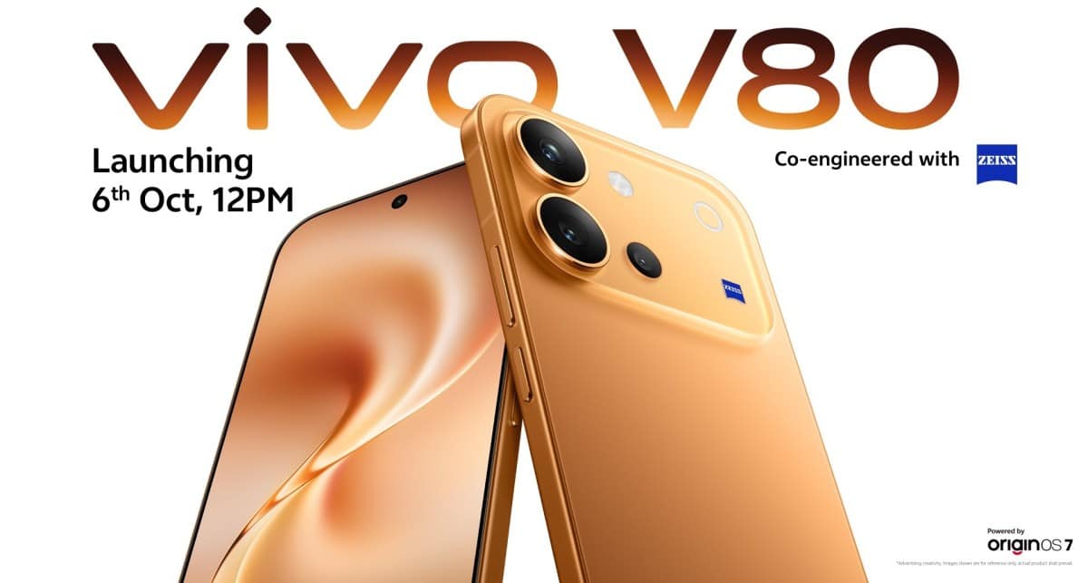 Vivo V80 to Bring a Battery Upgrade and ZEISS Cameras