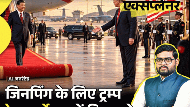 आज का एक्सप्लेनर: जिनपिंग को लेने प्रोटोकॉल तोड़ एयरपोर्ट पहुंचे ट्रम्प, 3 दिन का स्पेशल कार्यक्रम; जानिए चीन को खुश करने में क्यों जुटा है अमेरिका3:39Play video