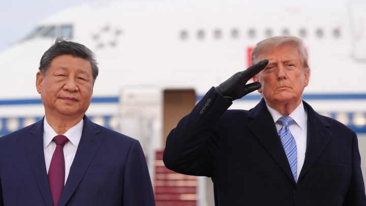 Trump greets China’s Xi Jinping on arrival for three-day US trip
