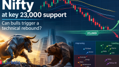 Nifty at key 23K support: Can bulls rebound?