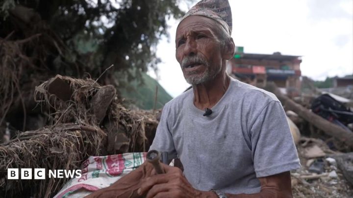 'Nothing but mud and silt' – the village swept away by deadly floods in Nepal