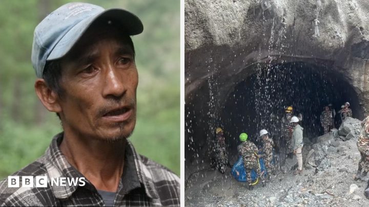 Nepal tunnel rescuers hunt for survivors with rafts and drone