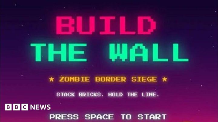 White House pulls Tetris-style 'Build The Wall' game after copyright concern